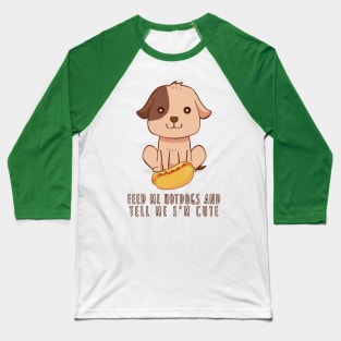 Dog Hotdogs Baseball T-Shirt